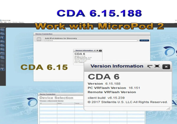 CDA 6.15.188 Engineering Diagnostic Software 2025 for MicroPod II 2 + Flash files Downloader WHATSSAP +44 7400 987088